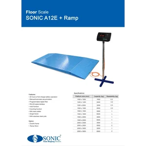 FLOOR SCALE + RAMP Uk. 1.2x1.2m